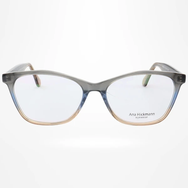 Armação de Óculos Quadrado AH6451 Cinza Escuro Degrade