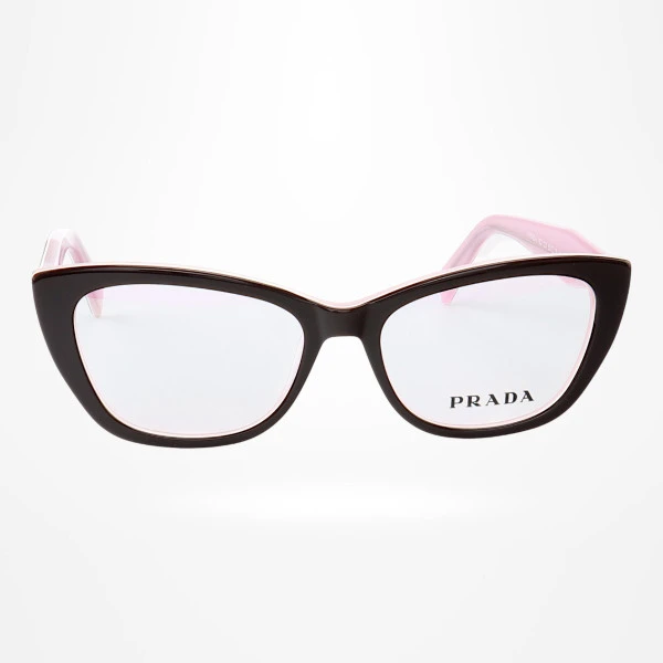 Armação de Óculos Gatinho PD102 Preto e Rosa