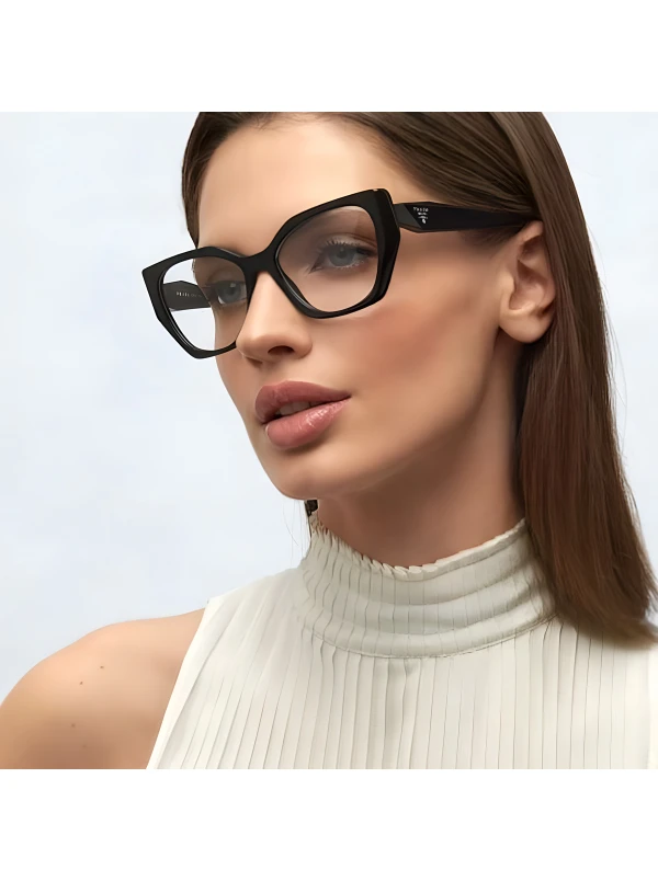 Armação de Óculos Quadrado PD18W Preto