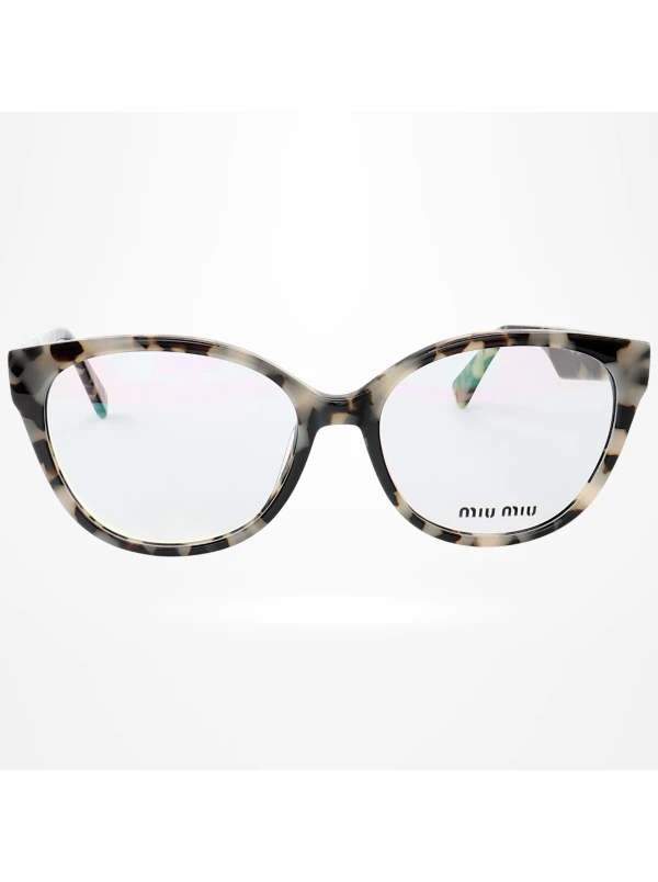 Armação de Óculos Oval MM01 Creme Tartaruga