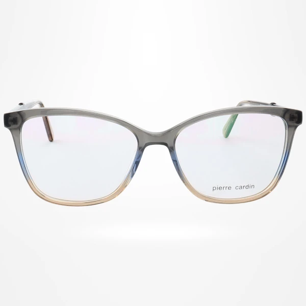 Armação de Óculos Quadrada  PC8470 Cinza Escuro Degrade