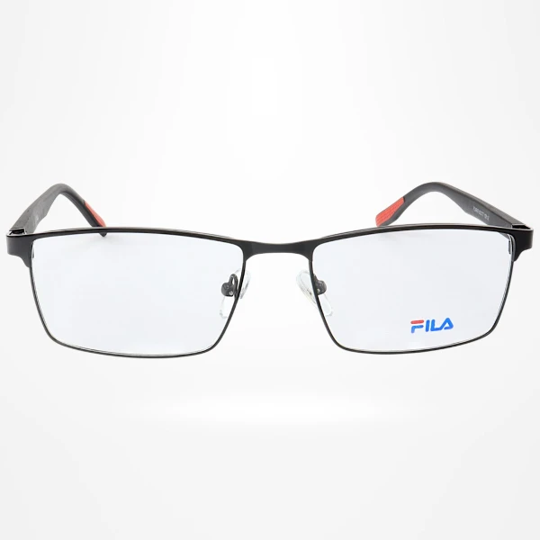 Armação de Óculos Retangular FL9943 Preta e Vermelho