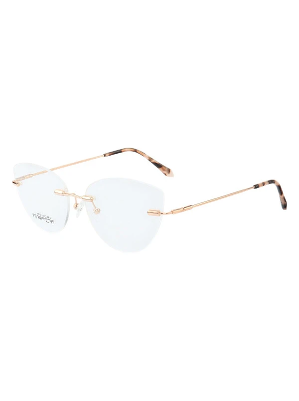 Armação de Óculos Gatinho Balgriff Memory Titanium MT6845 Tartaruga