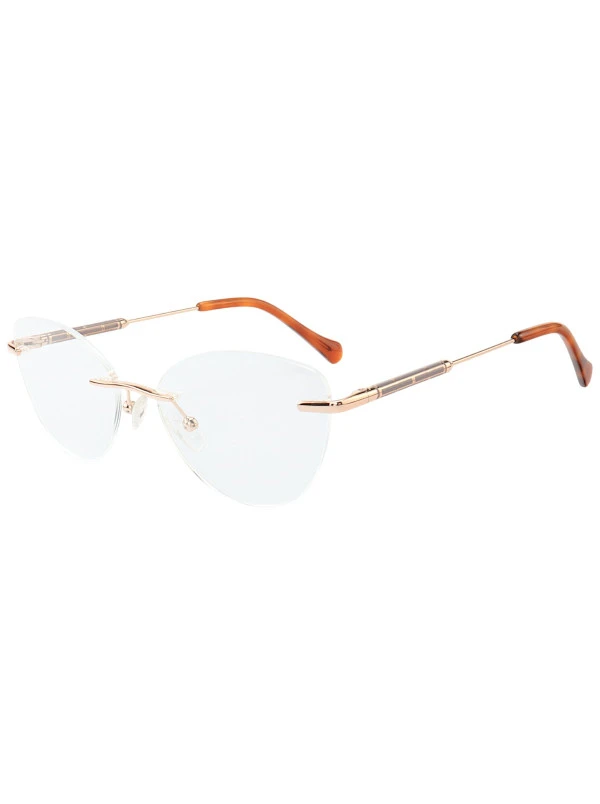 Armação de Óculos Gatinho Balgriff YY3002 Dourado