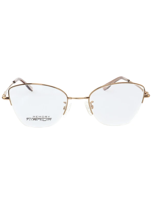 Armação de Óculos Gatinho Memory Titanium MT6932 Bronze
