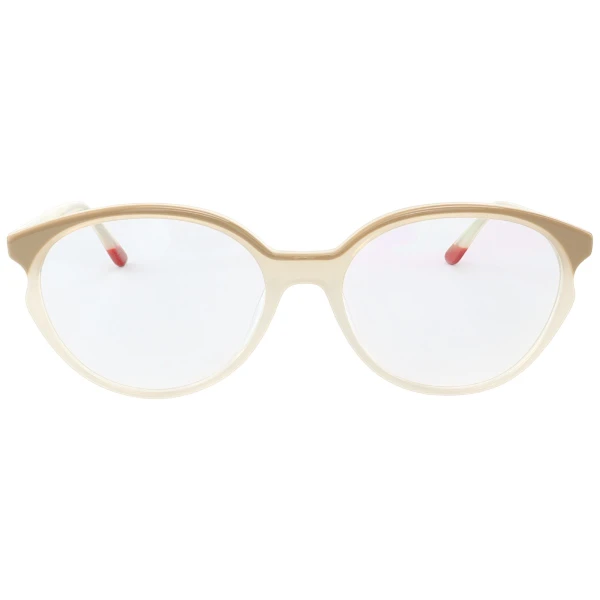 Armação de Óculos Oval MC3836 Creme