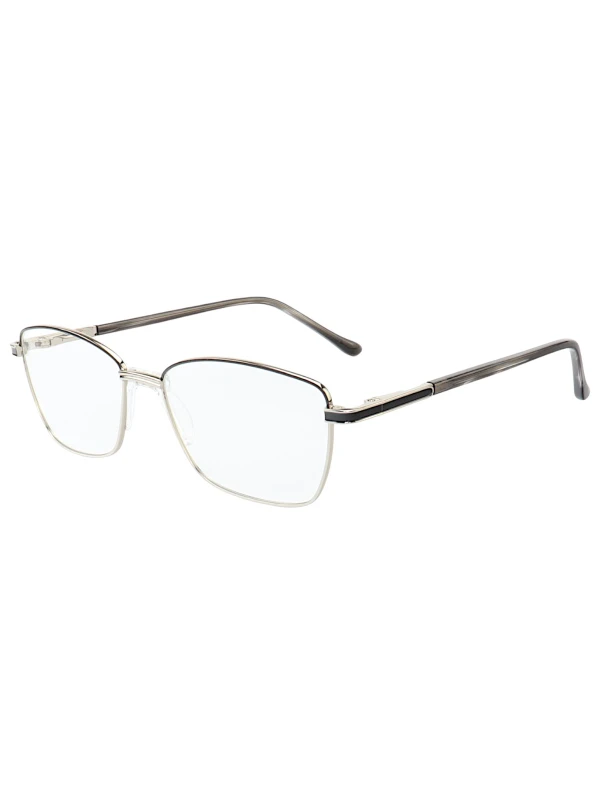 Armação de Óculos Retangular MT6923 Preto e Prata