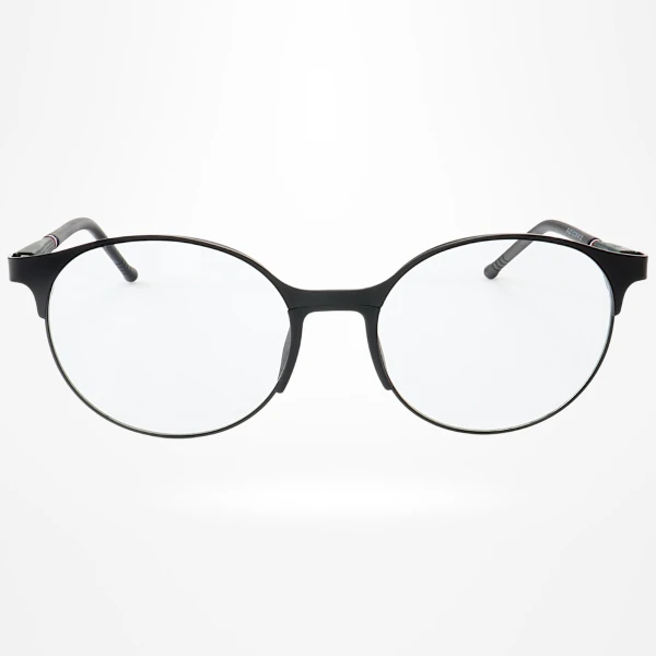 Armação de Óculos Redonda ZR233 Preto e Verde