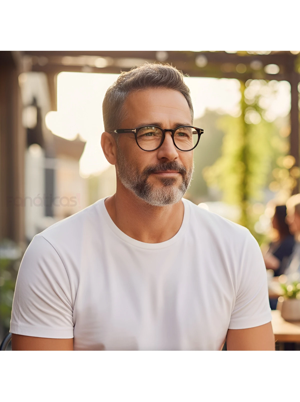 Armação de Óculos Redondo TF5695 Preto e Cinza