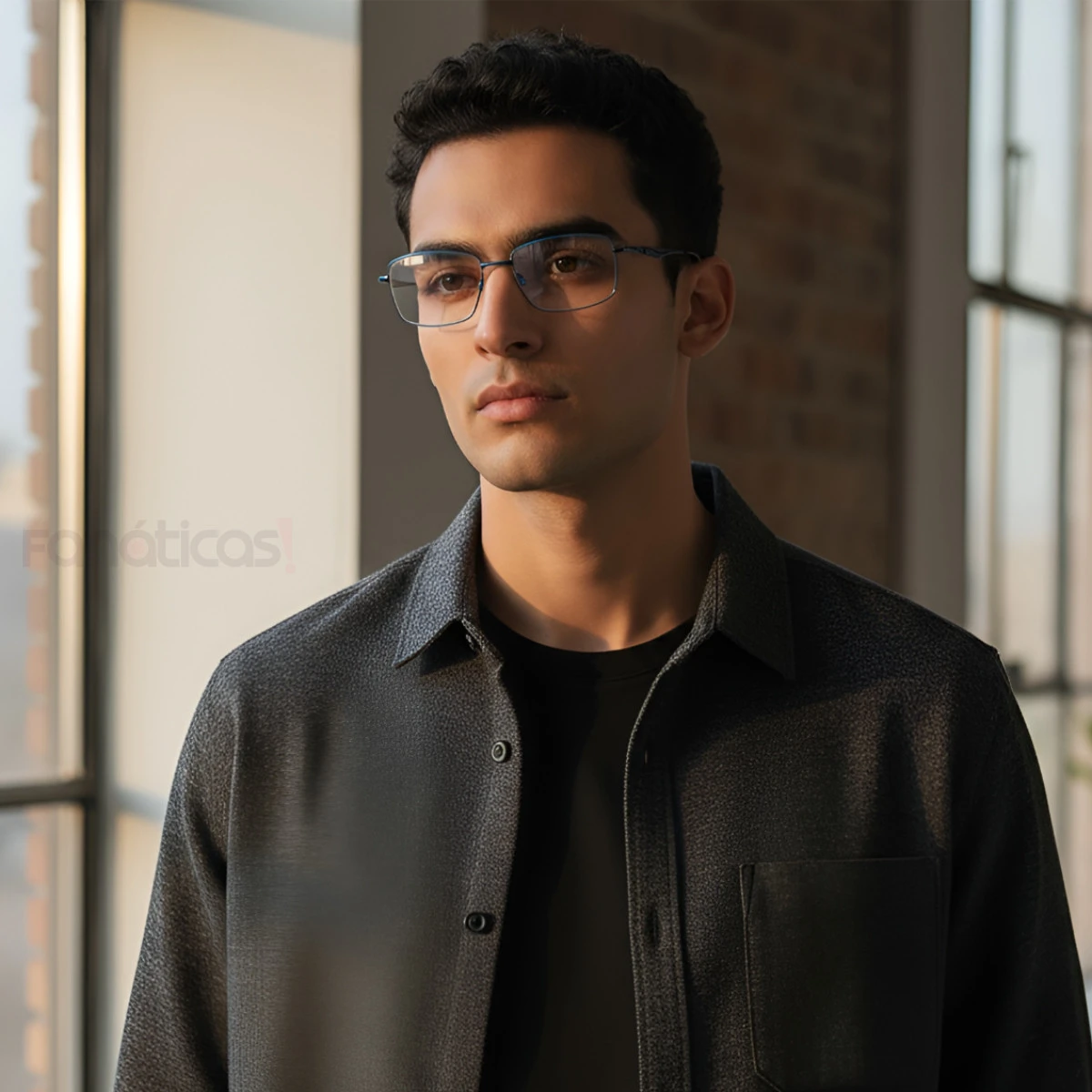 Armação de Óculos Retangular OX5118 Azul