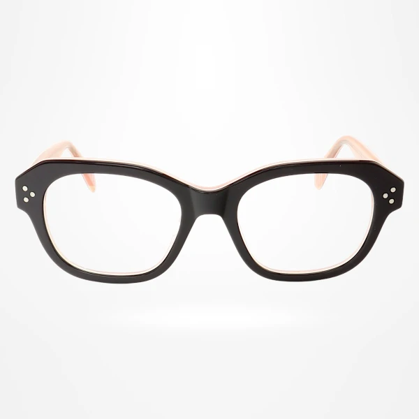 Armação de Óculos Quadrado CL4021 Marrom e Rosa