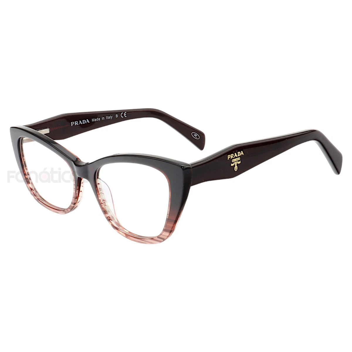 Armação de Óculos Gatinho PD102 Preto Degrade