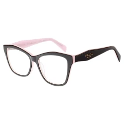 Armação de Óculos Quadrado PD0801 Preto e Rosa