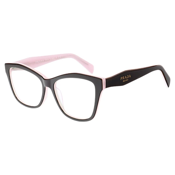 Armação de Óculos Quadrado PD0801 Preto e Rosa