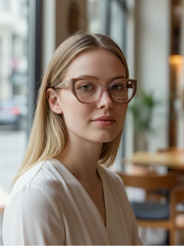 Armação de Óculos Quadrado PD18W Nude Degrade