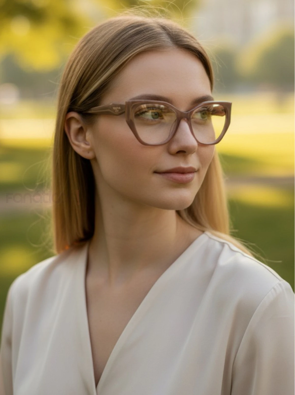 Armação de Óculos Quadrado PD18W Nude Degrade