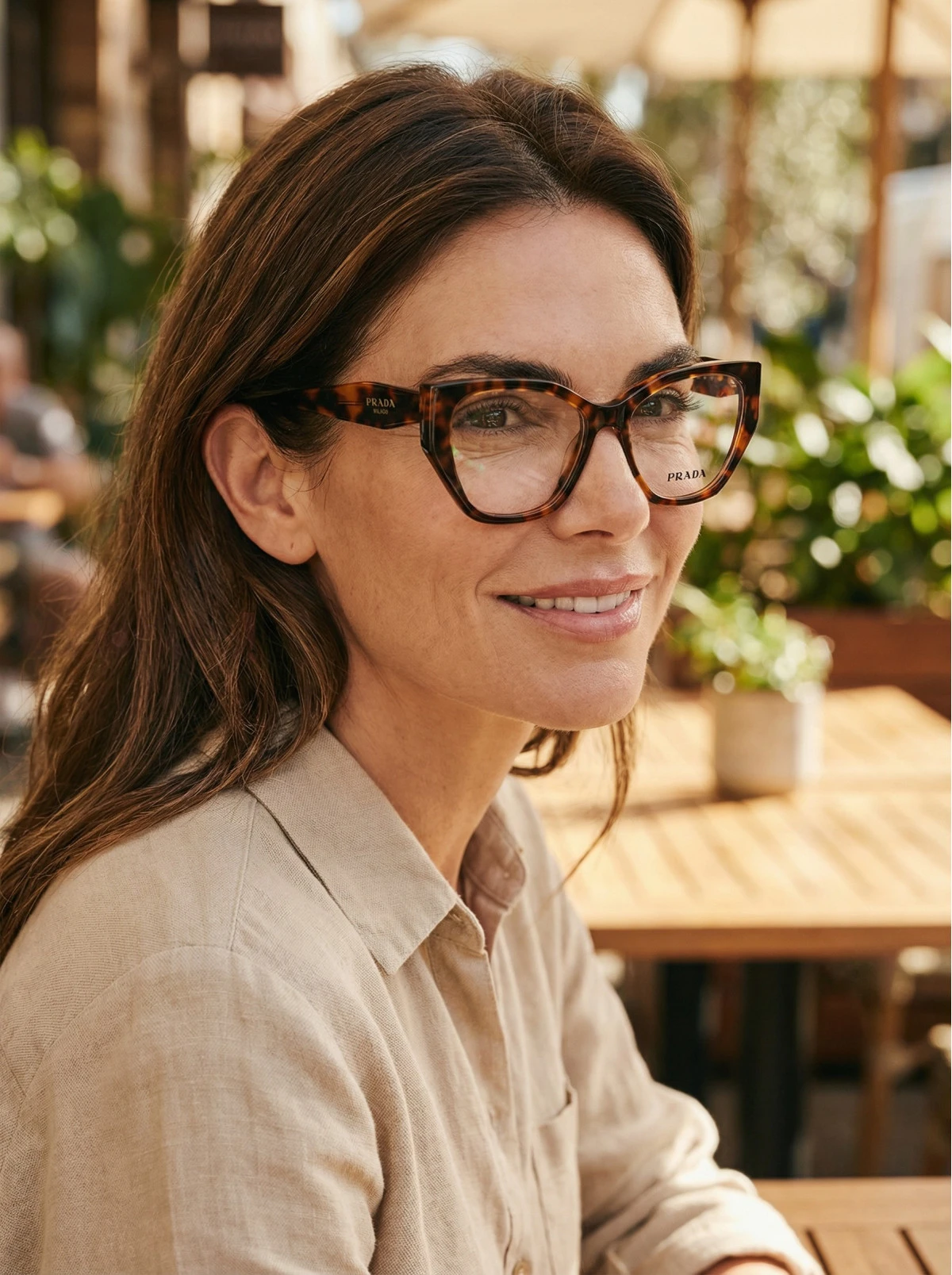 Armação de Óculos Quadrado PD18W Tartaruga