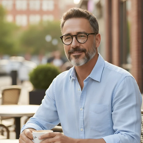 Armação de Óculos RB7380 Redondo Preto