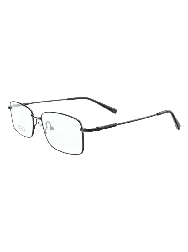 Armação de Óculos Retangular MT6587 Memory Titanium Preto