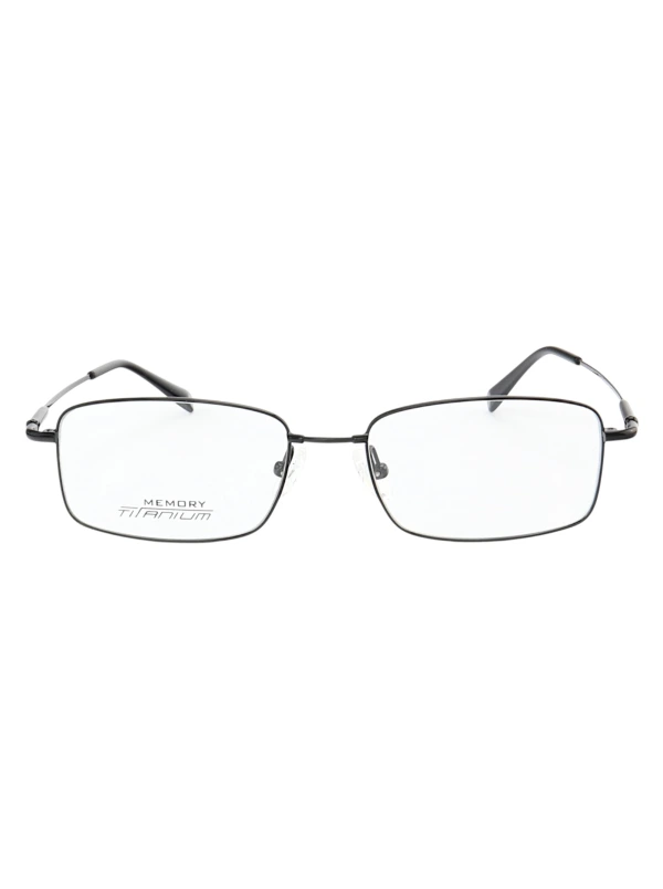 Armação de Óculos Retangular MT6587 Memory Titanium Preto