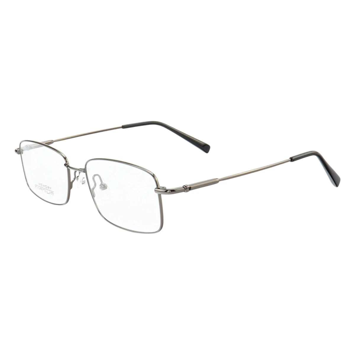 Armação de Óculos Retangular MT6587 Memory Titanium Grafite