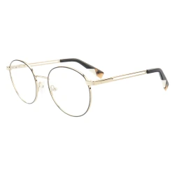 Armação de Óculos Redondo MT6948 Dourado e Preto