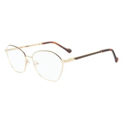 Armação de Óculos Oval MT8021 Dourado Marrom Tartaruga