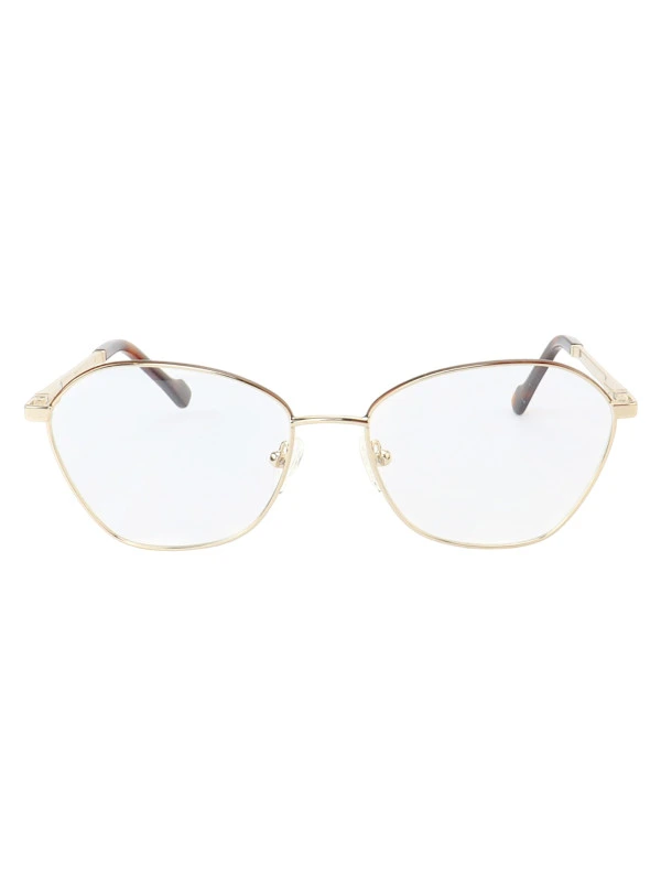 Armação de Óculos Oval MT8021 Dourado Marrom Tartaruga