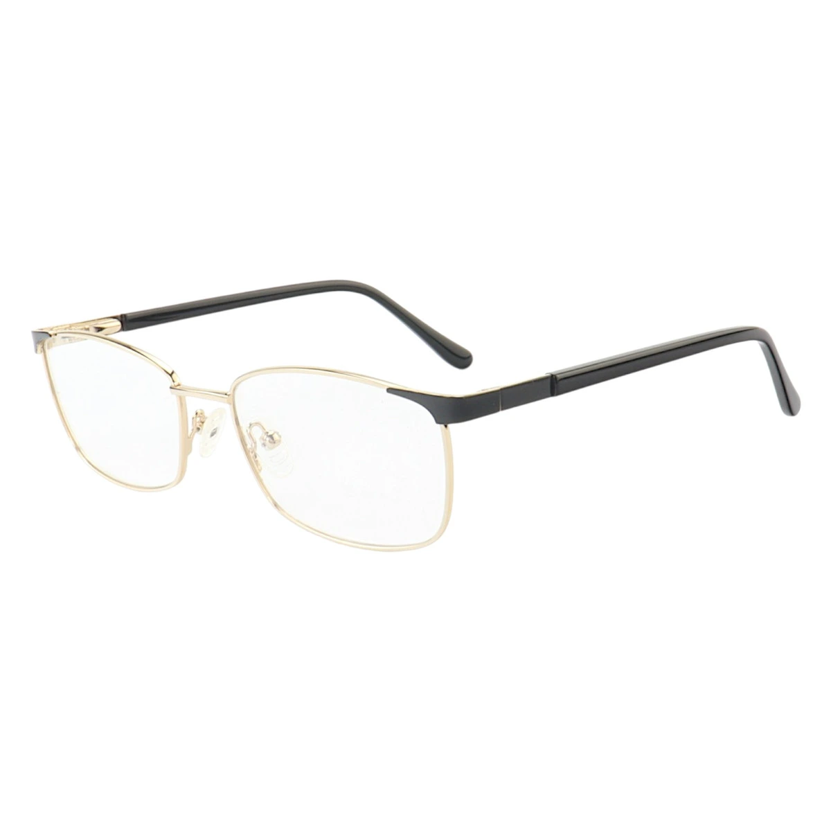 Armação de Óculos Retangular MT6913 Dourado e Preto