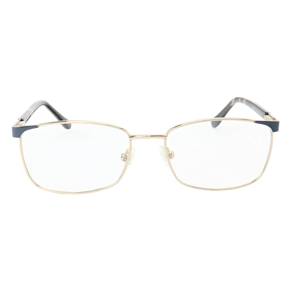 Armação de Óculos Retangular MT6913 Dourado e Azul Tartaruga