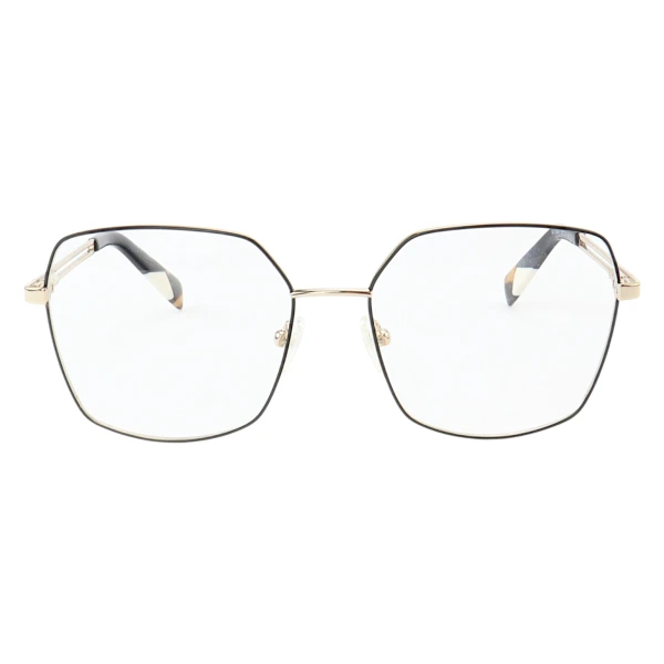 Armação de Óculos Quadrado MT6947 Dourado e Preto
