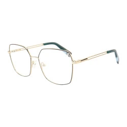 Armação de Óculos Quadrado MT6947 Dourado e Verde