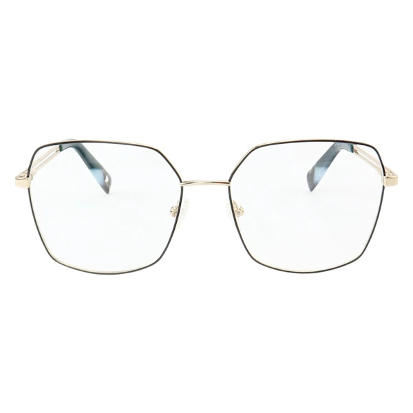 Armação de Óculos Quadrado MT6947 Dourado e Verde