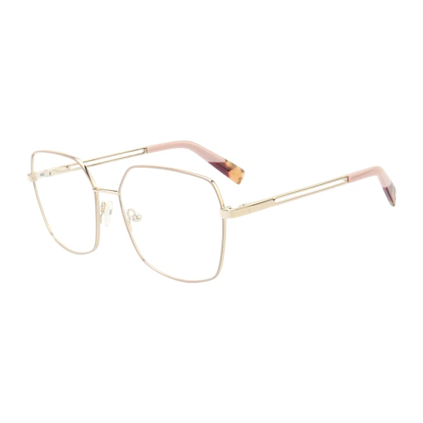 Armação de Óculos Quadrado MT6947 Dourado e Rosa