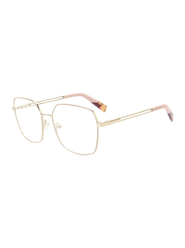 Armação de Óculos Quadrado MT6947 Dourado e Rosa