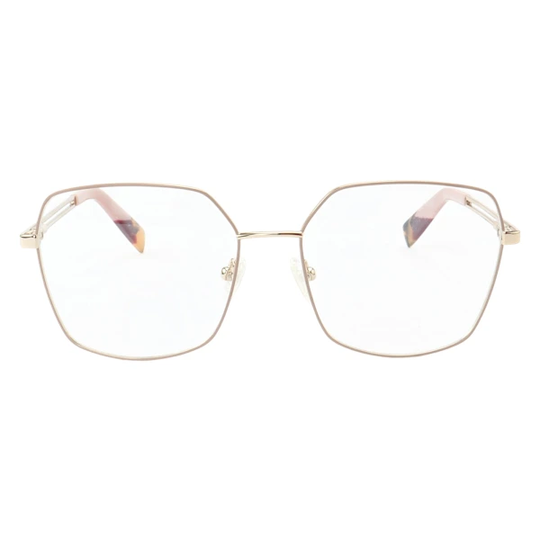 Armação de Óculos Quadrado MT6947 Dourado e Rosa