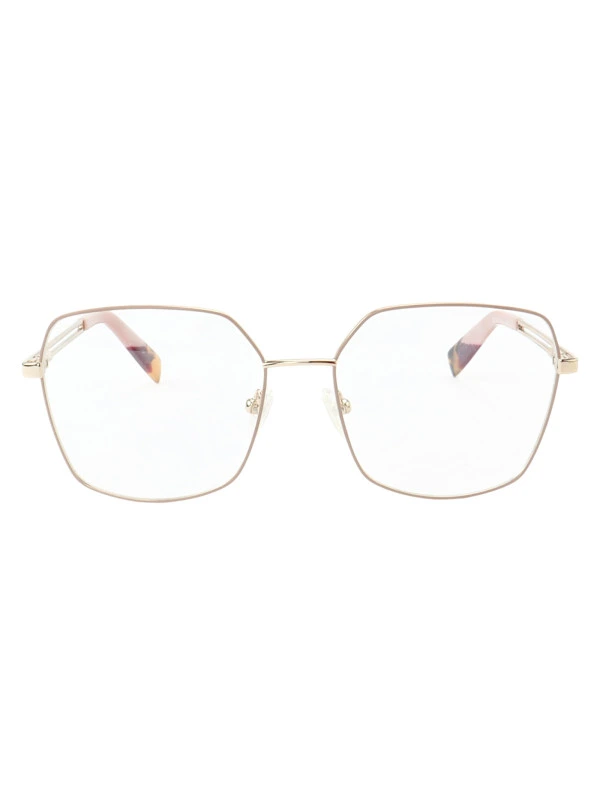 Armação de Óculos Quadrado MT6947 Dourado e Rosa