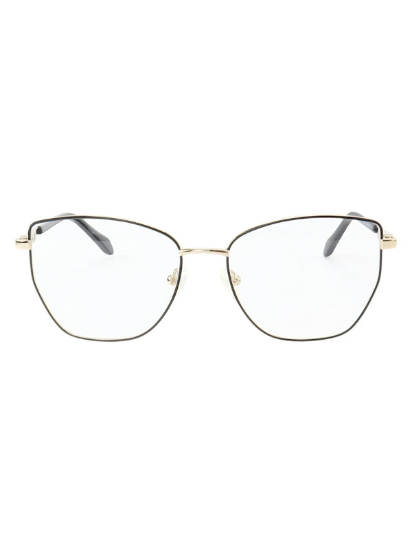 Armação de Óculos Quadrado MT8023 Preto e Dourado