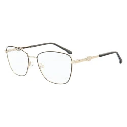 Armação de Óculos Gatinho MT8055 Prata Gold e Preto