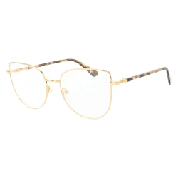 Armação de Óculos Gatinho MT8027 Dourado e Tartaruga Claro