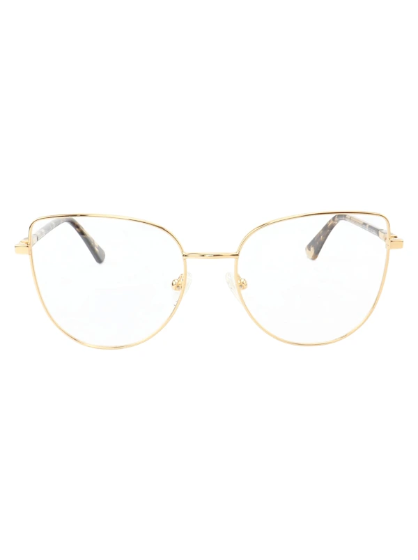 Armação de Óculos Gatinho MT8027 Dourado e Tartaruga Claro