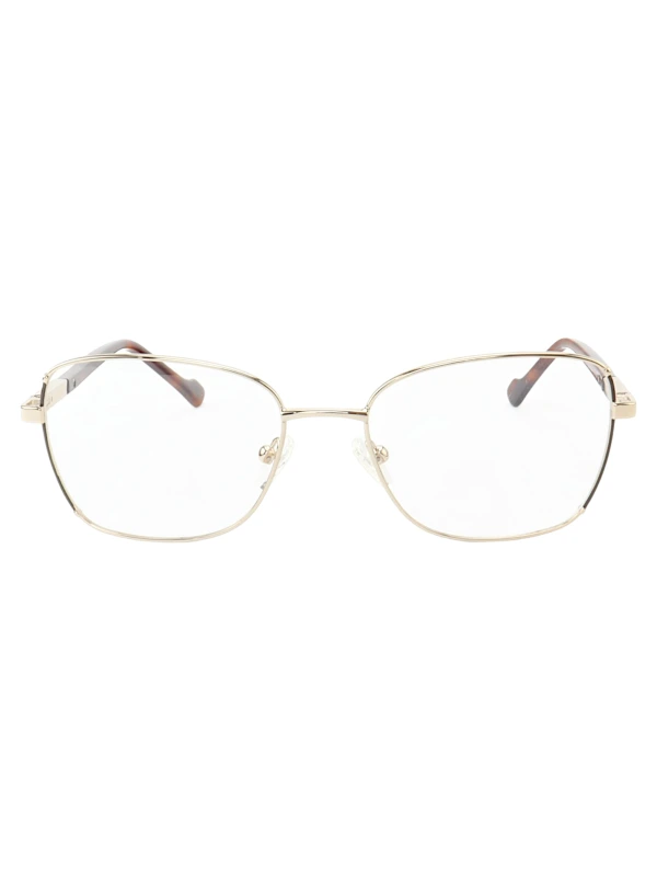 Armação de Óculos Oval MT8022 Dourado e Marrom