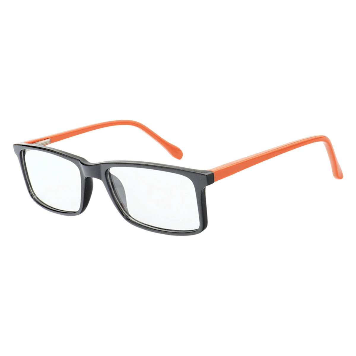 Armação de Óculos Infantil Retangular MR9080 Preto Laranja
