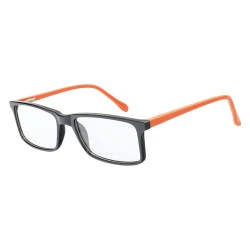 Armação de Óculos Infantil Retangular MR9080 Preto Laranja