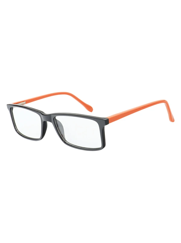 Armação de Óculos Infantil Retangular MR9080 Preto Laranja