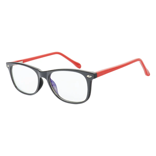 Armação de Óculos Quadrada MR9083 Preto e Vermelho