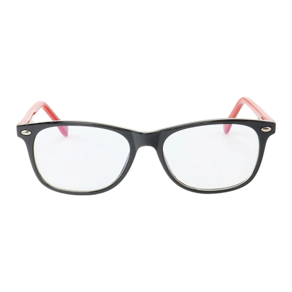 Armação de Óculos Quadrada MR9083 Preto e Vermelho