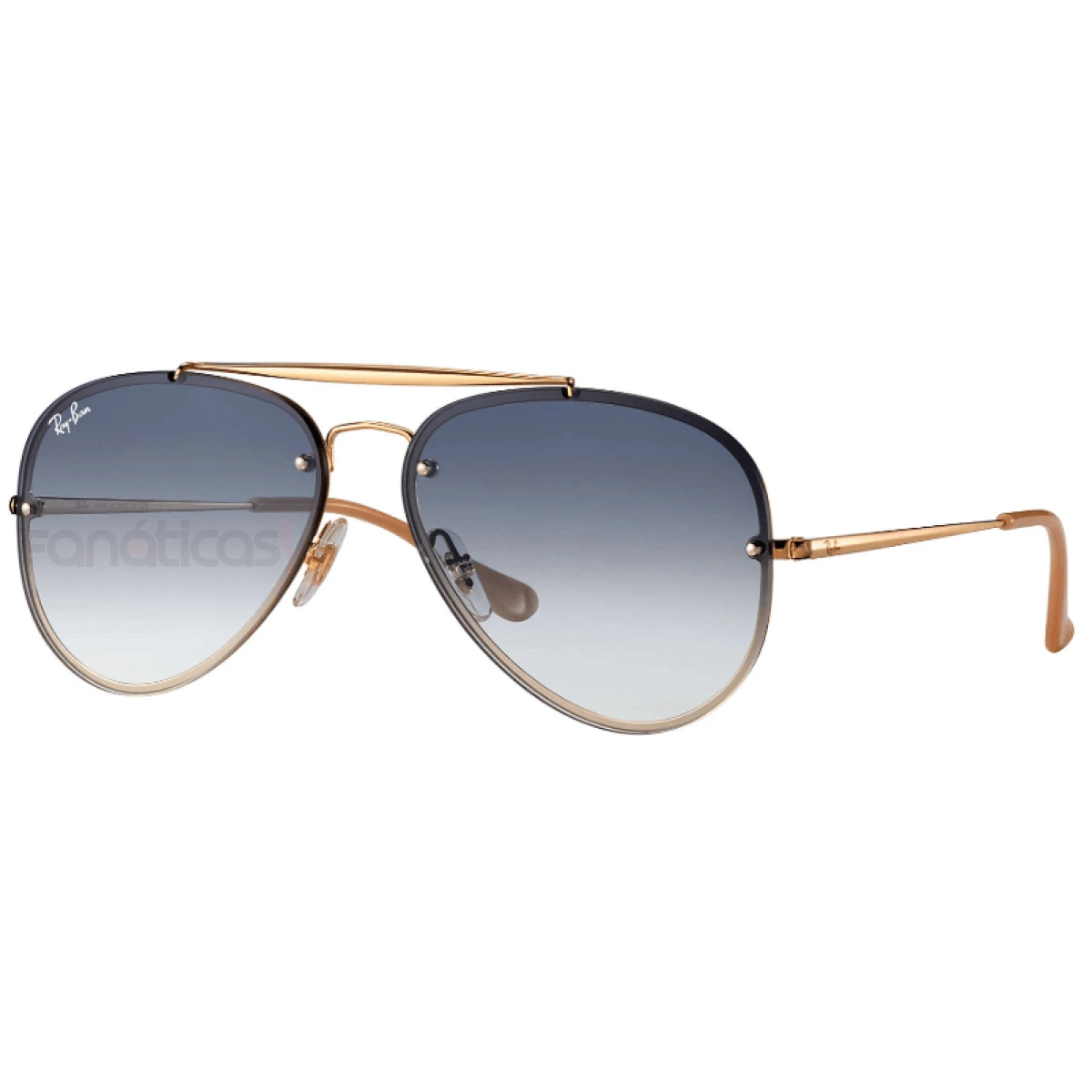 Óculos de Sol Blaze Aviator RB3584N Dourado e Azul Degrade