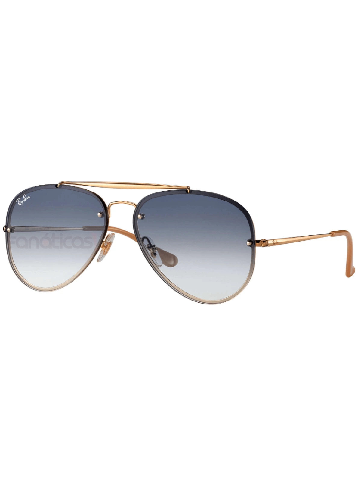 Óculos de Sol Blaze Aviator RB3584N Dourado e Azul Degrade