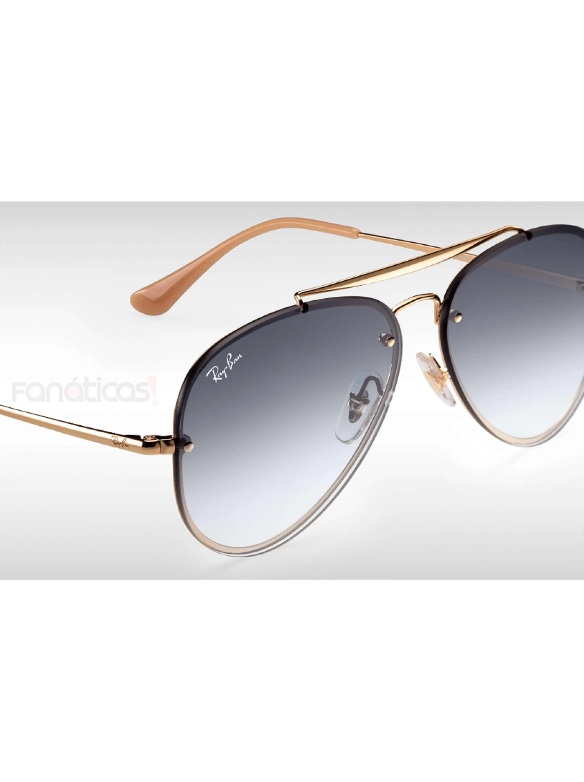 Óculos de Sol Blaze Aviator RB3584N Dourado e Azul Degrade